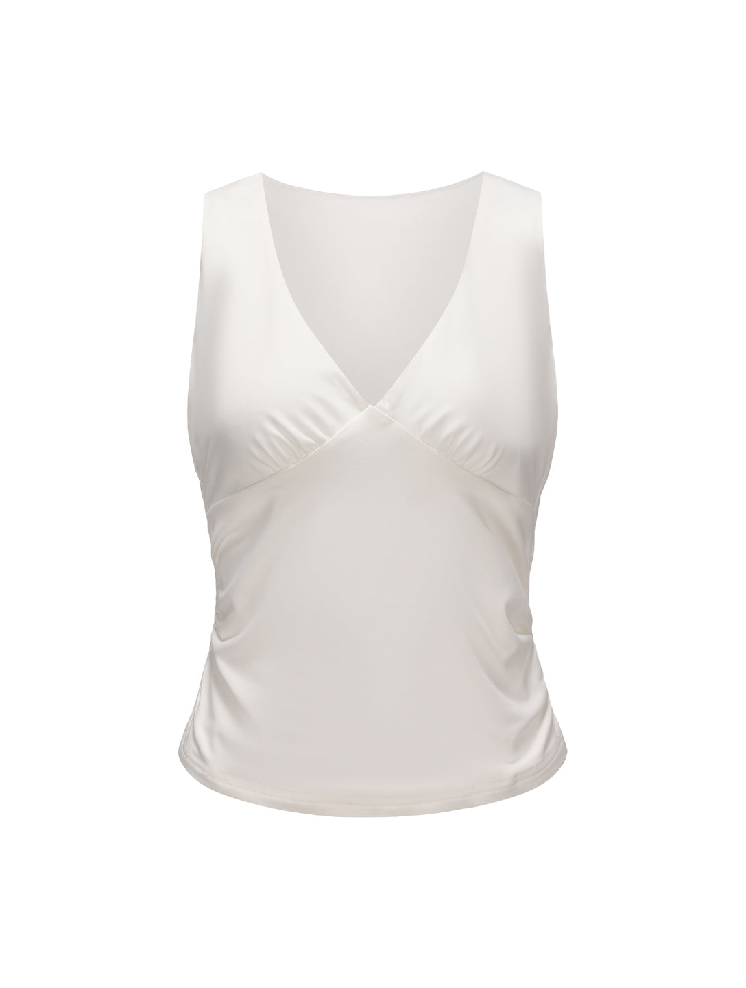 V-Neck Ruched Top