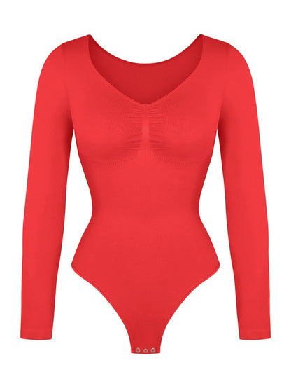 Long Sleeve Ruched Bodysuit