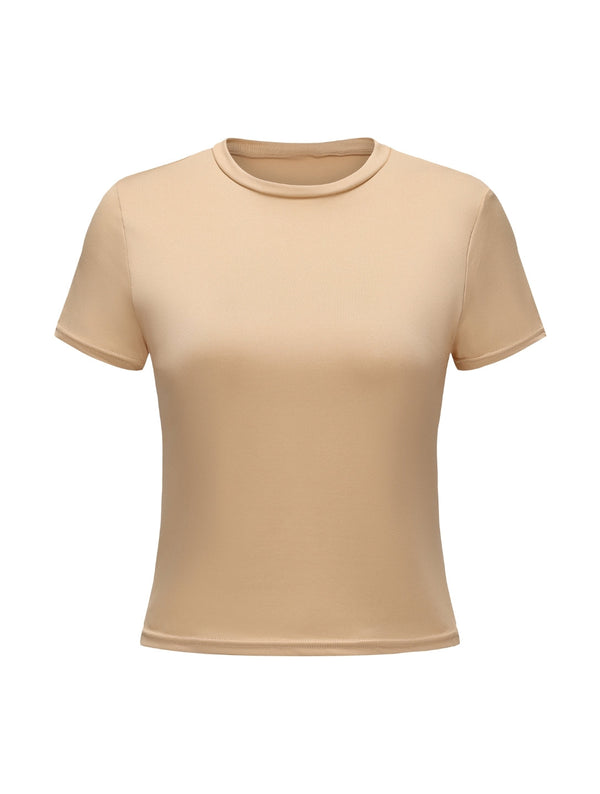 Short Sleeve Crew Neck Top