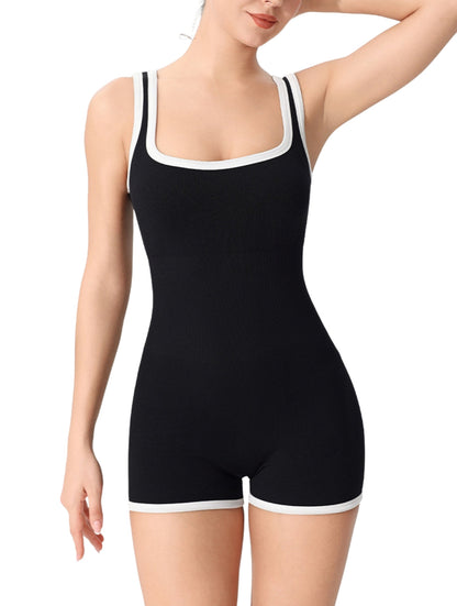 Outlined Ribbed Bodysuit