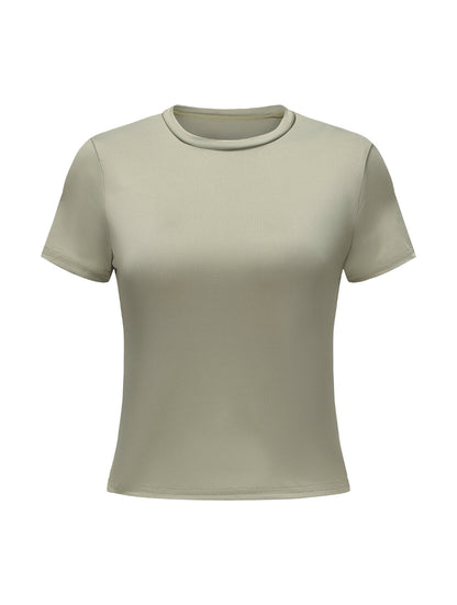 Short Sleeve Crew Neck Top