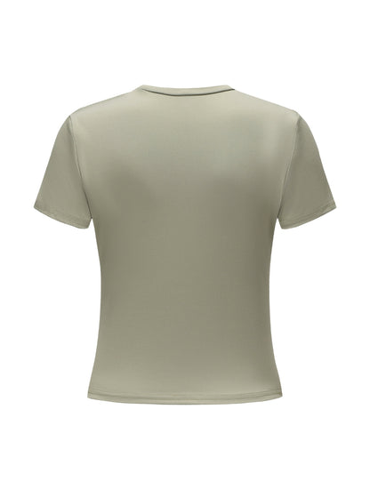 Short Sleeve Crew Neck Top