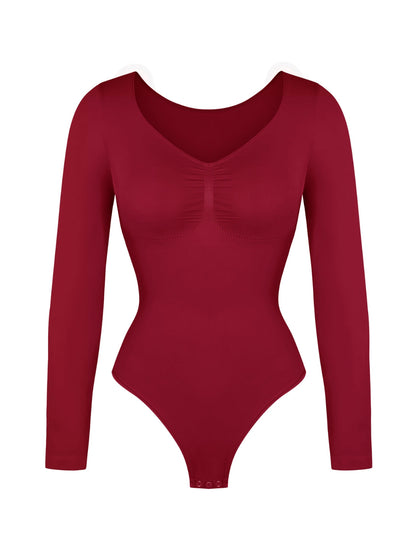 Long Sleeve Ruched Bodysuit