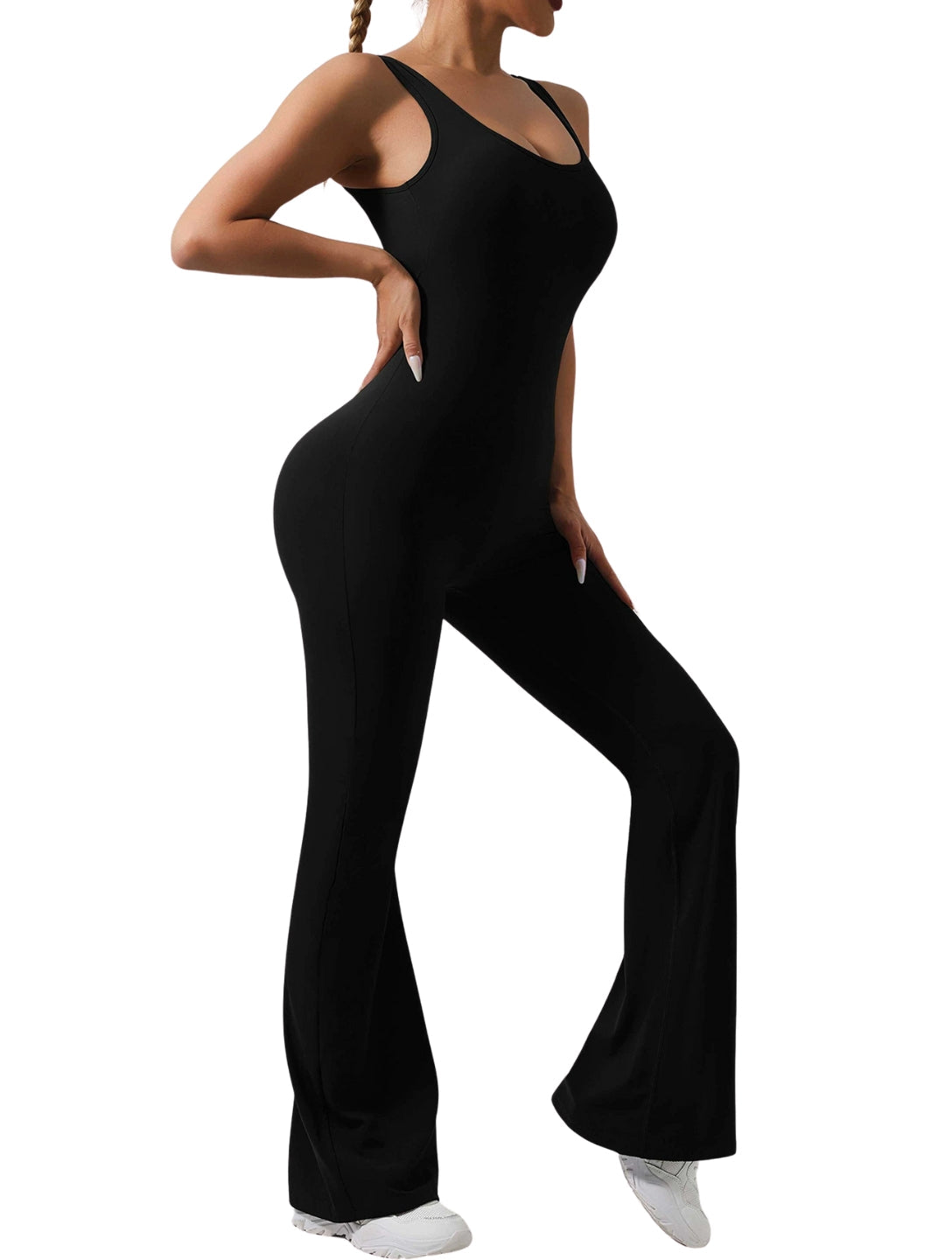 Flared Sports Jumpsuit