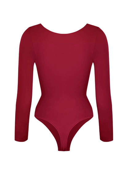 Long Sleeve Ruched Bodysuit