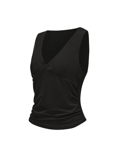 V-Neck Ruched Top