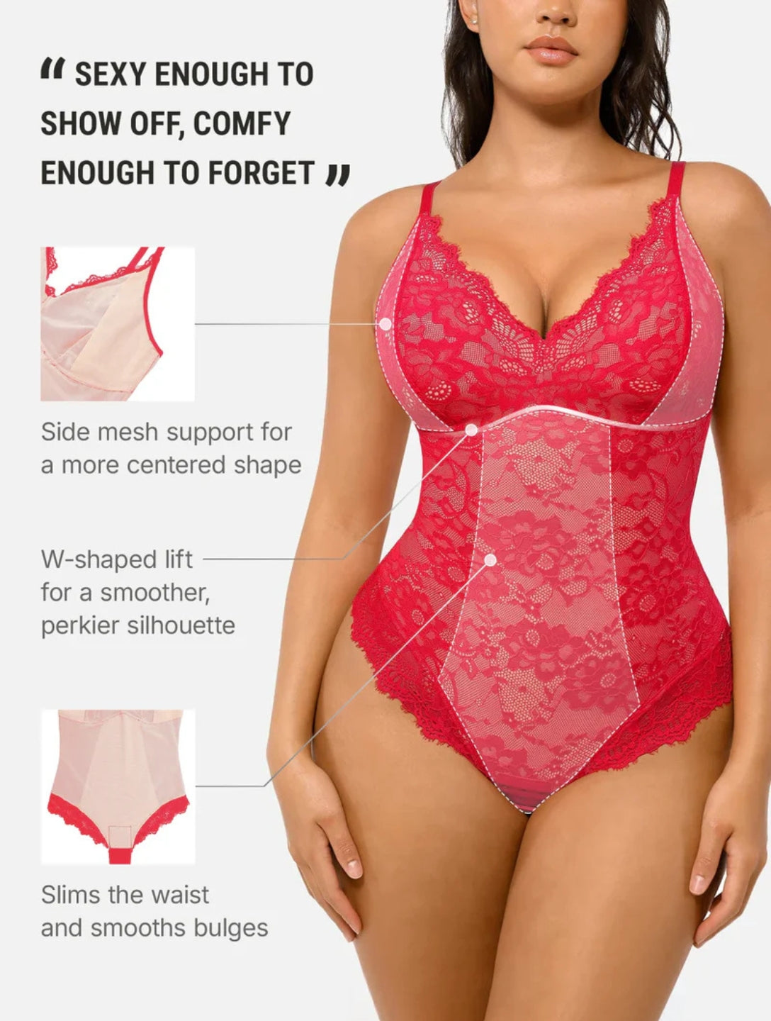 Shapewear Laced Bodysuit