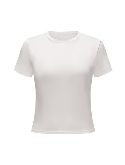 Short Sleeve Crew Neck Top