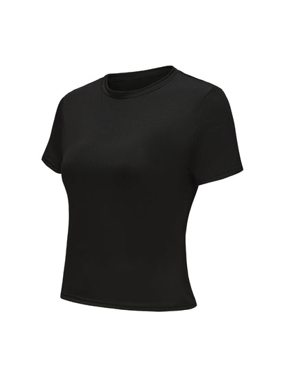 Short Sleeve Crew Neck Top