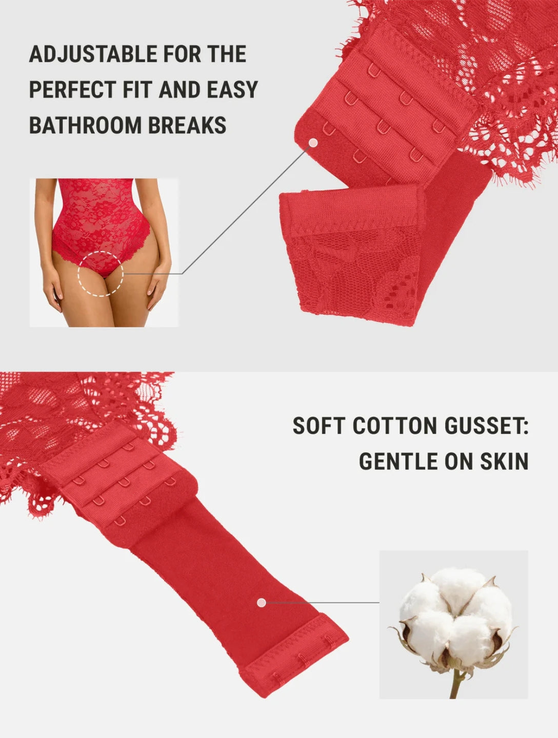 Shapewear Laced Bodysuit