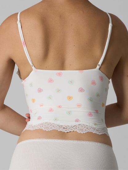The Smooth Lace V-Neck Singlet
