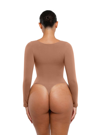 Long Sleeve Ruched Bodysuit