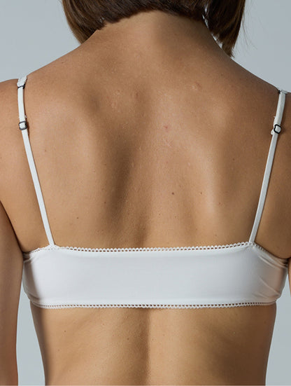 The Smooth Picot Ruched Bralette