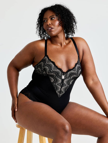 Half Laced Bodysuit